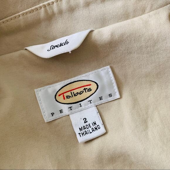 Talbots Kaki Blazer, Size 2 - Picture 3 of 6